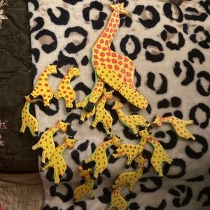 Stars And Moon Collection Giraffe Wooden Mobile